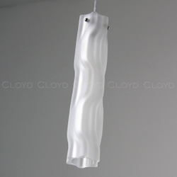 Подвесной светильник Cloyd ICEBERG-A P1 / Ø8 см - хром - белое матовое стекло (арт.11656)