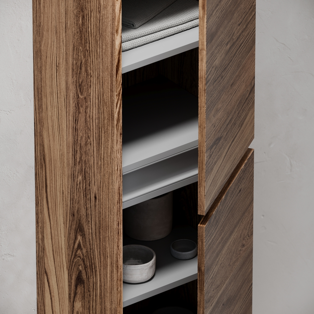 Шкаф-пенал Sancos Urban подвесной, дуб чарльстон 350х300х1600