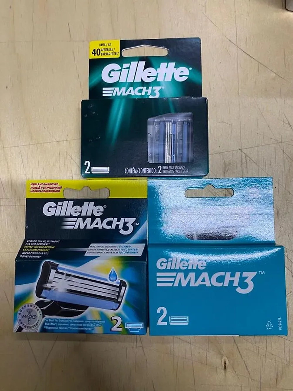 GILLETTE  MACH3  кассета  для бритья 2 шт