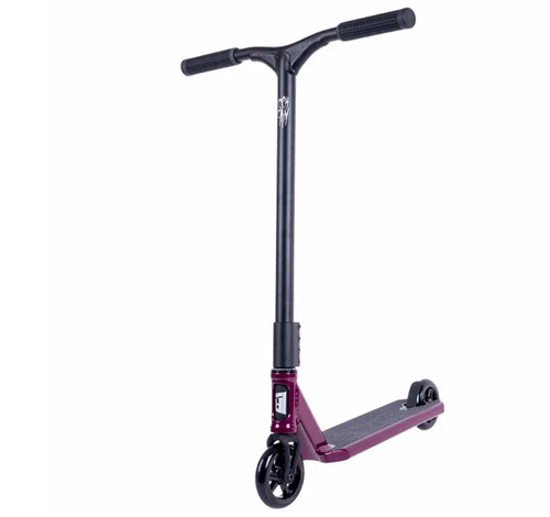 Самокат трюковой Tech Team Provokator 47  purple-black 1/4 фиолетовый/черный