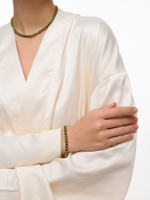 Браслет "Plane Malachite" Gold