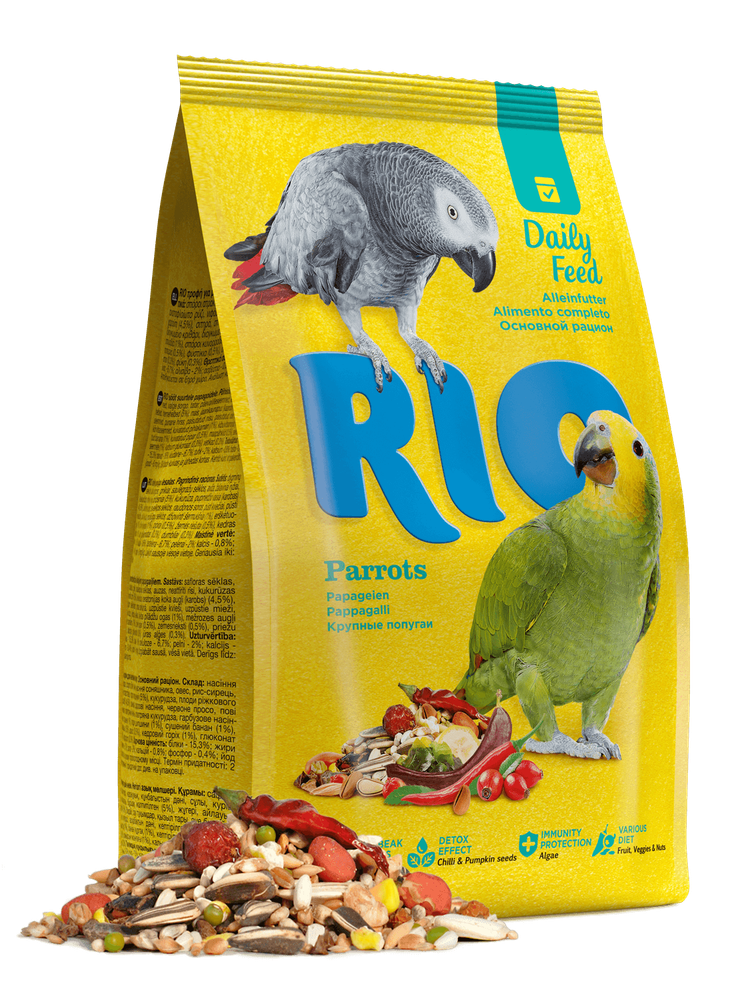Корм RIO для крупных попугаев основной рацион, 500 г
