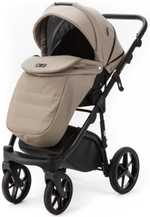 Детская коляска Adamex Nola Deluxe 3 в 1 N-SA09 (Т.БЕЖ. КОЖА)