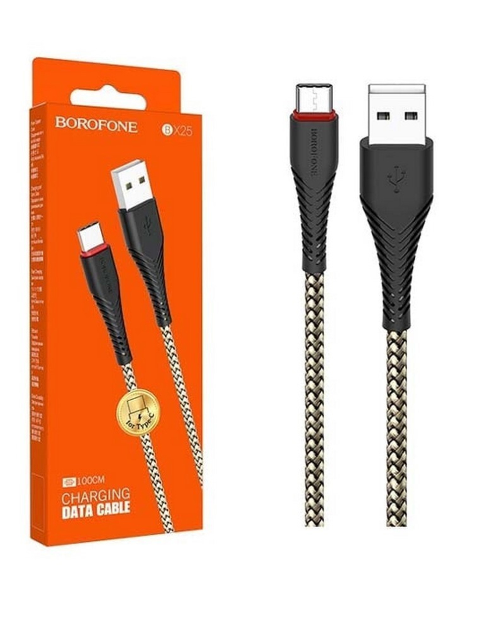 Кабель USB - TypeC BOROFONE BX25 (черный) 1м