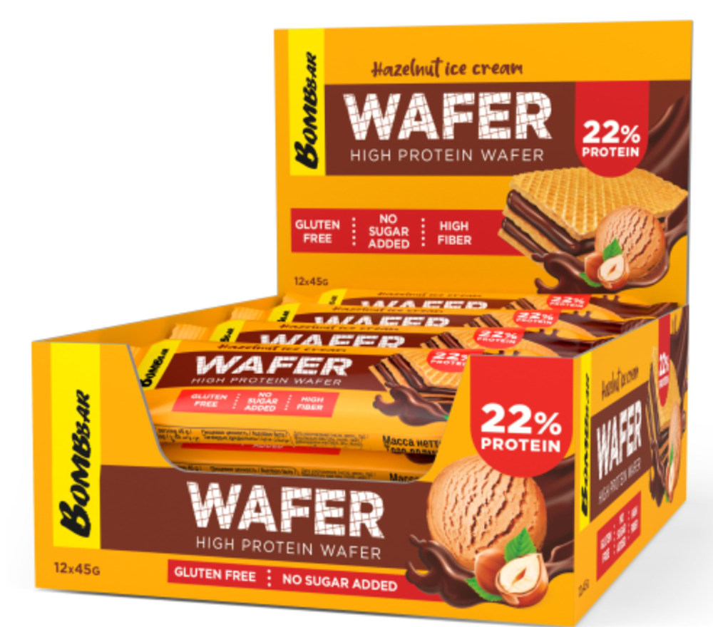 Батончик глазированный вафельный WAFER