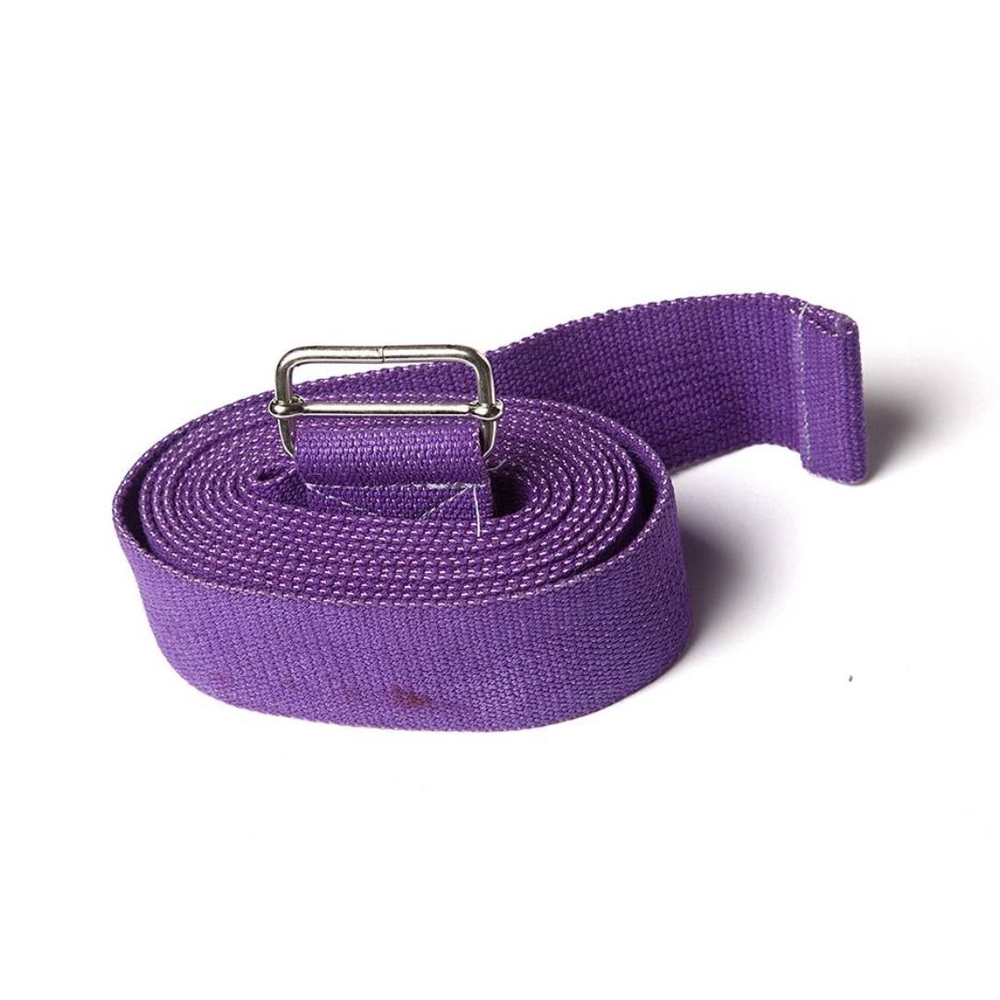 Ремень для йоги хлопковый Nature Color длиной 270 см Рамайога