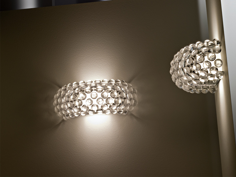 Wall design lamp  CABOCHE piccola by Foscarini (Clear)