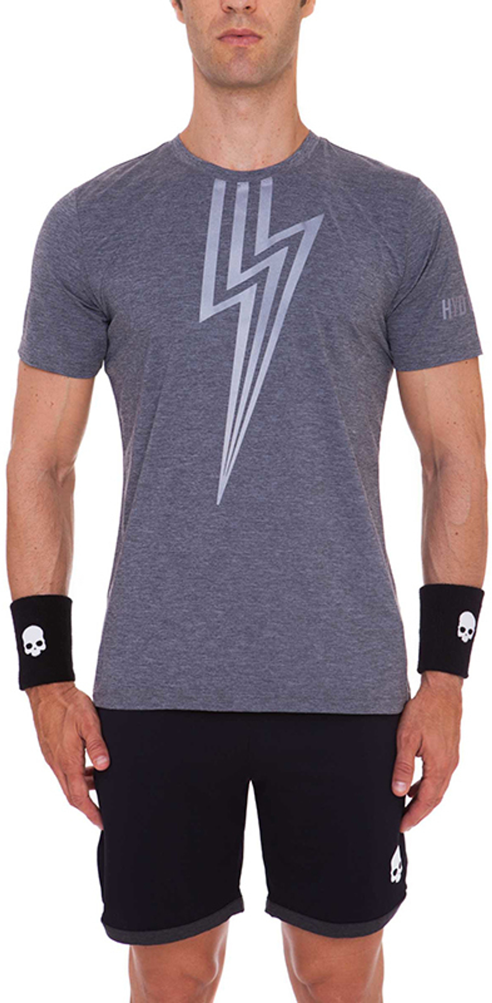 Теннисная футболка Hydrogen Flash Tech T-Shirt - anthracite/melange