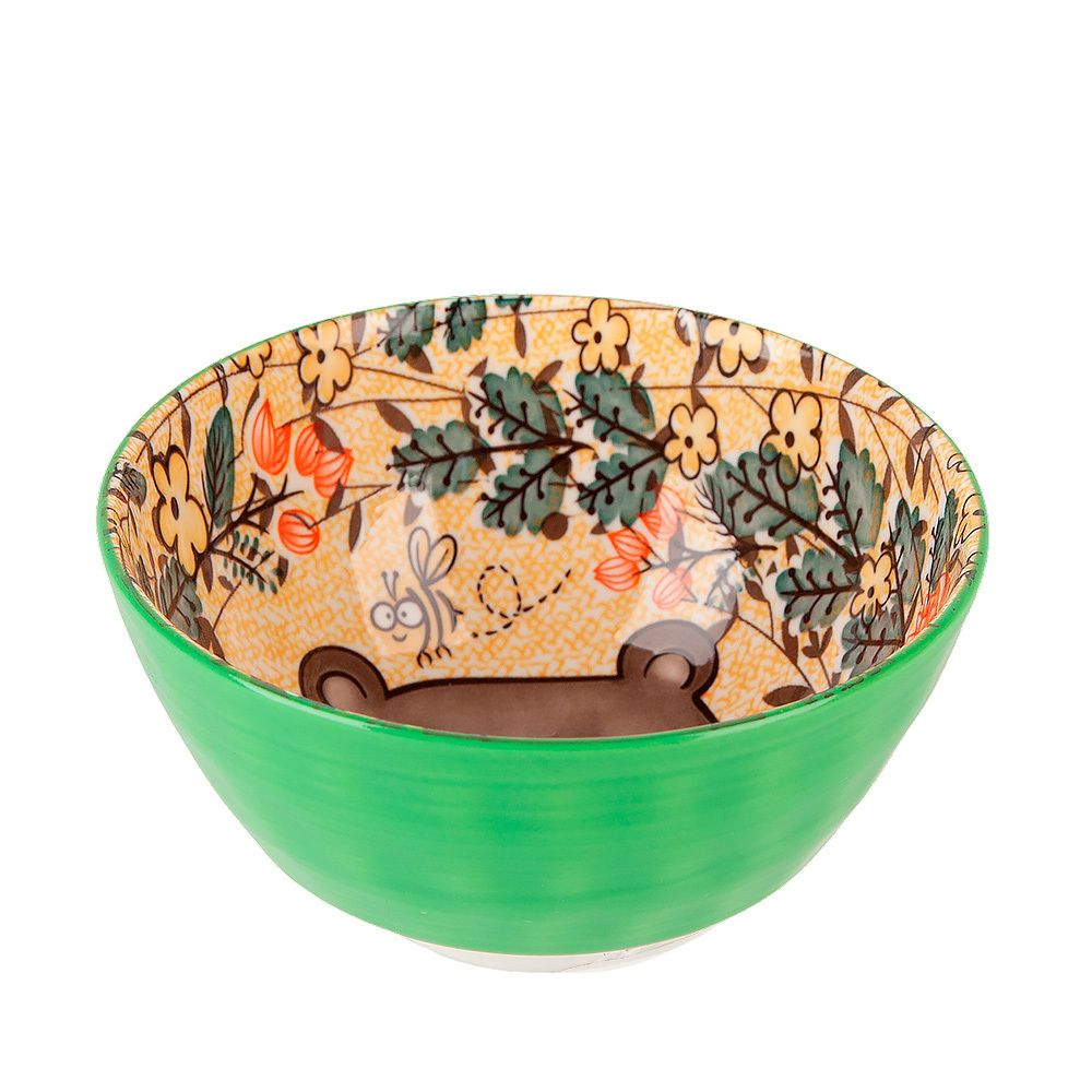 Салатник "Kawaii Forest.Bear" d=12см. v=400мл. (фарфор) (min12) (безиндивидуальной упаковки)