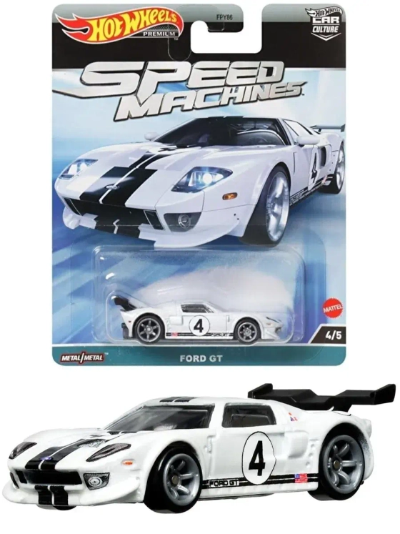 Машинка Хот Вилс Премиум Ford GT FPY86 HKC46