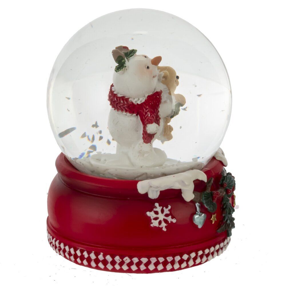 GAEM Фигурка декоративная "Снеговик" в стекл шаре, D 6.5 см, L6,5 W6,5 H8,5 см