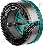 KRAFTOOL 5шт(68-100/32мм) кольцевая пила по дереву, сегментная, наборная: 68-74-80-90-100x32 мм