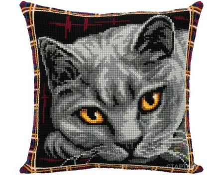Набор для вышивания "PANNA"PD-7122 "Подушка. Британская кошка"