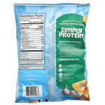 Simply Protein, ресторанные протеиновые чипсы из тортильи, с морской солью, 130 г (4,58 унции)