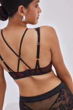 Роскошный бюстгальтер-бралетт Heartbeat (Размер: 75D) (Цвет: черный)