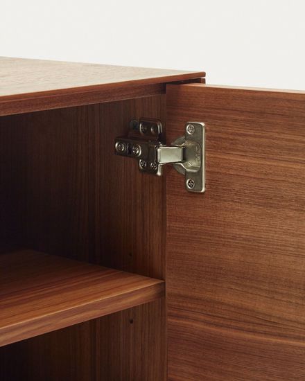 Vedrana Сервант из орехового шпона со стальными ножками 97,5 x 80 см