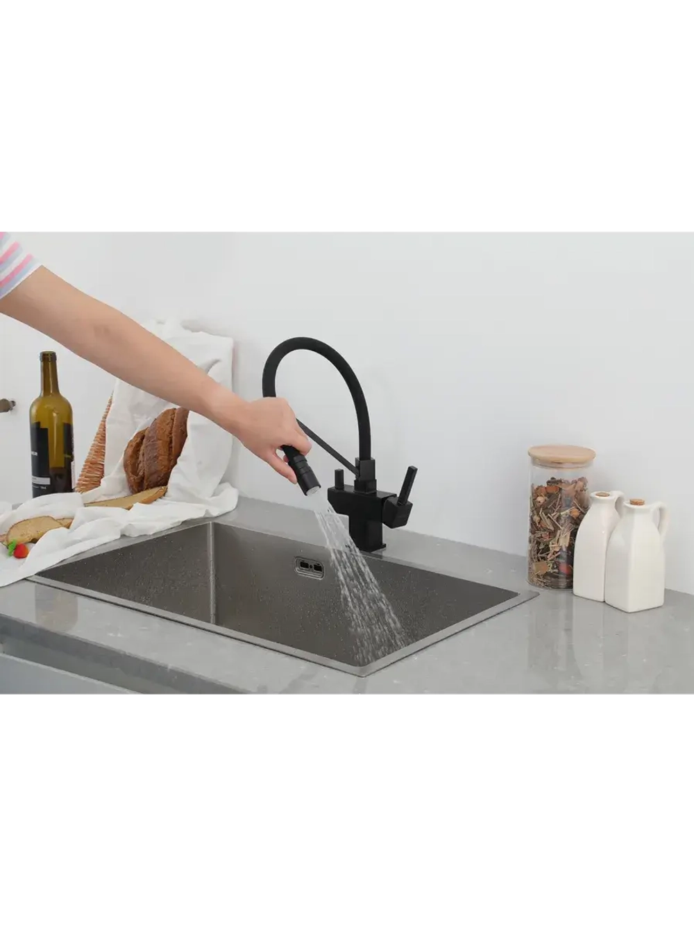 Смеситель для кухни с подключением к фильтру Gappo G4395-66
