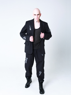 Пиджак "Бессмертный" с пайетками. Черный