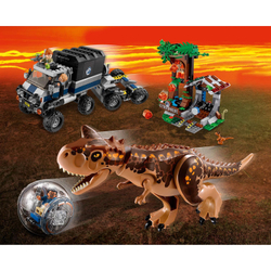 LEGO Jurassic World: Побег в гиросфере от карнотавра 75929 — Carnotaurus Gyrosphere Escape — Лего Мир юрского периода