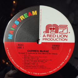 Винтажная виниловая пластинка LP Carmen McRae (USA 1972)