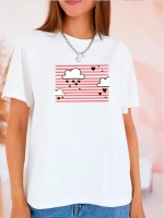 Футболка больших размеров с принтом