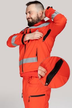 Куртка демисезонная мужская Скорая помощь MedicLine SOFTSHELL красная