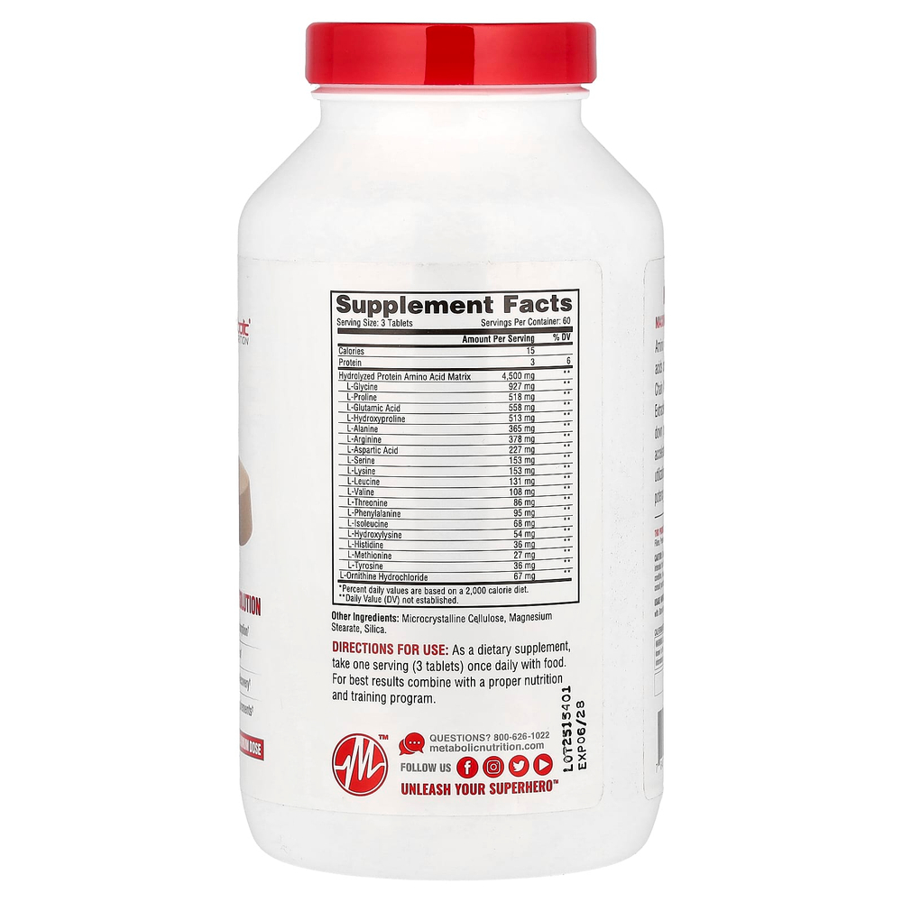 Metabolic Nutrition, Amino 4500, 180 таблеток
