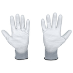 Перчатки нейлоновые SCAFFA "Базис", полиуретановое покрытие (облив), размер 8, M (средний), 00-00012434