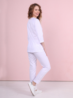 Элегантная блуза медицинская Бл-357к3/4