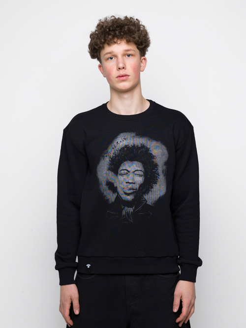 Свитшот с принтом JH чёрный