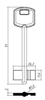 Заготовка дверняк ЗТ 2 (ZT2D)