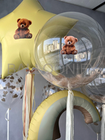 Набор шаров "Мишка" + звезда