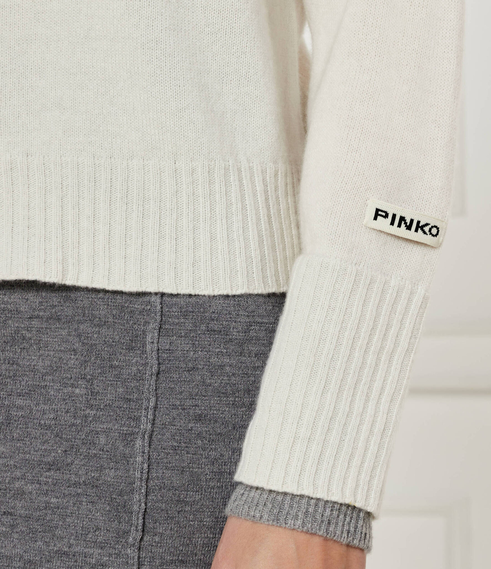 Шерстяной свитер EUROPEO Pinko - экрю(104467 A277)