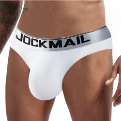 Мужские трусы брифы белые JOCKMAIL JM2029-1