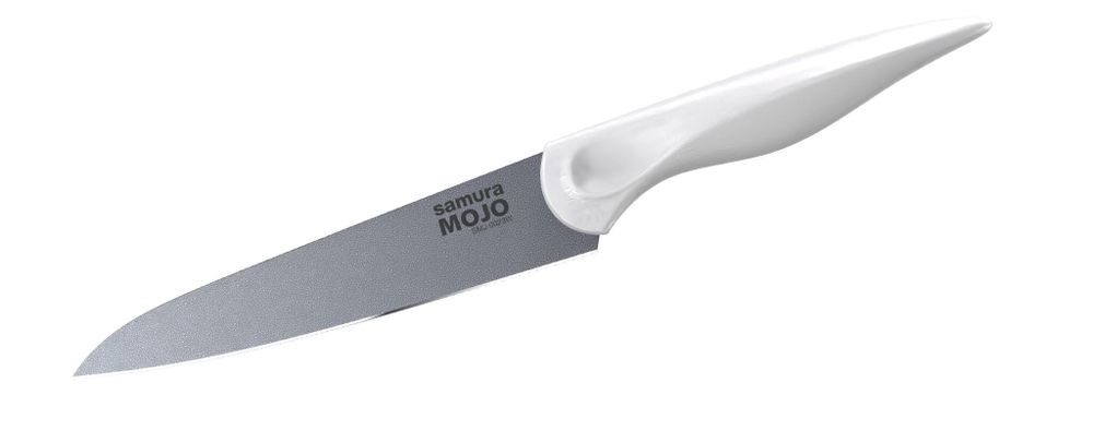 Нож кухонный Samura MOJO универсальный 14,8 см, корроз.-стойкая сталь, полипропилен бел.