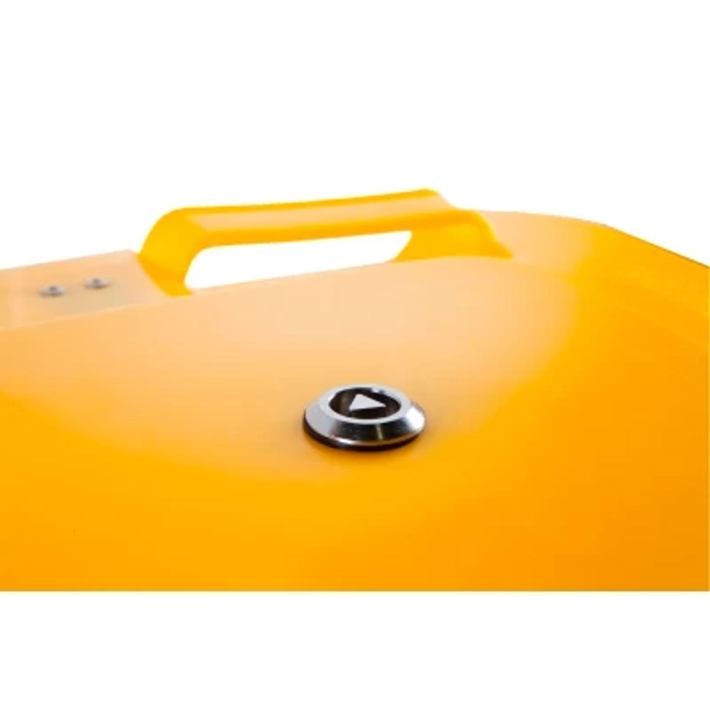 Контейнер внутрикорпусной 120л (желтый) 2 колеса с педалью "КМ-Проект" ИМ-КВ-120-П с замком