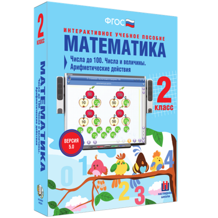 Наглядная школа. Математика 2 класс. Числа до 100. Числа и величины. Арифметические действия