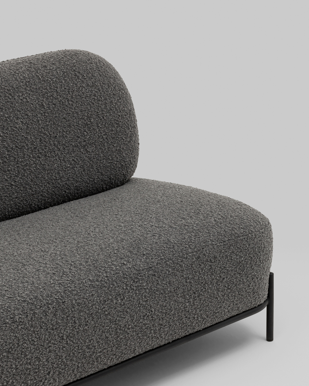 Диван Стоун new ткань букле тёмно-серый