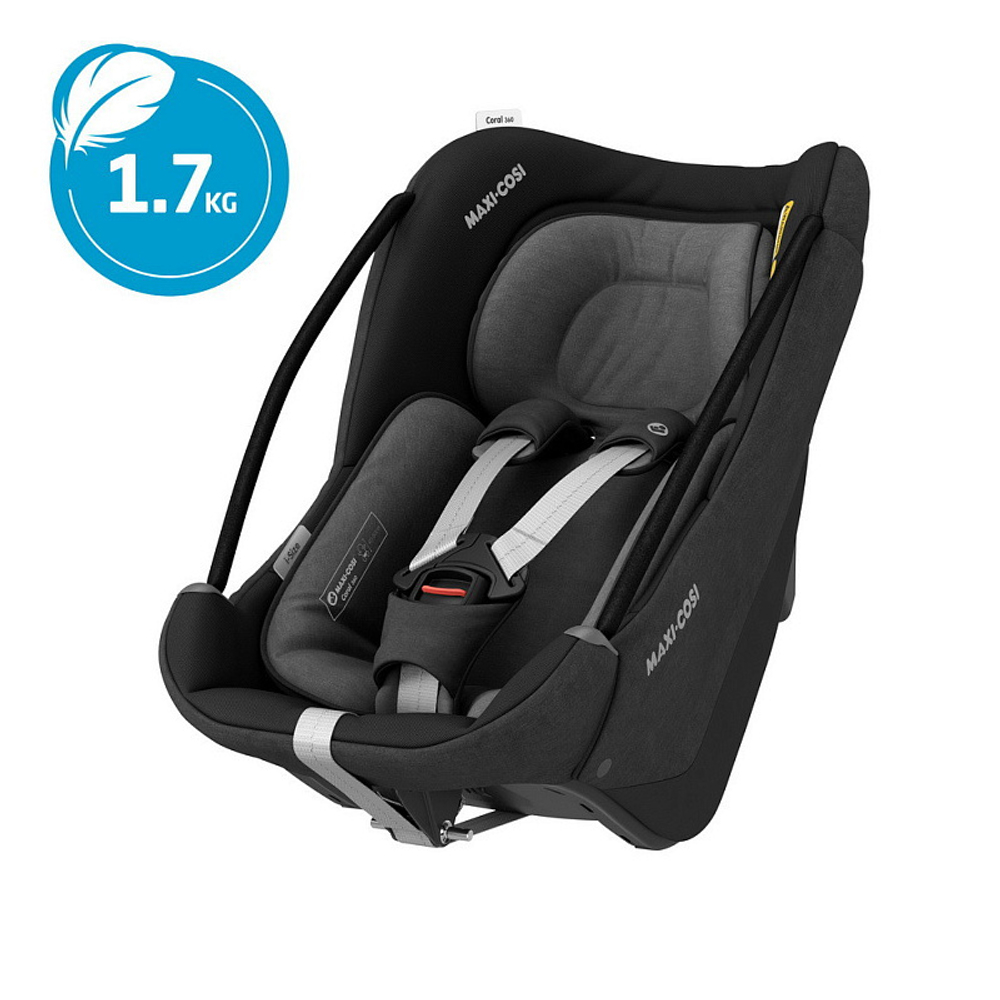Автокресло Maxi-Cosi Coral 360 8559672111 Essential Black/черный 2023