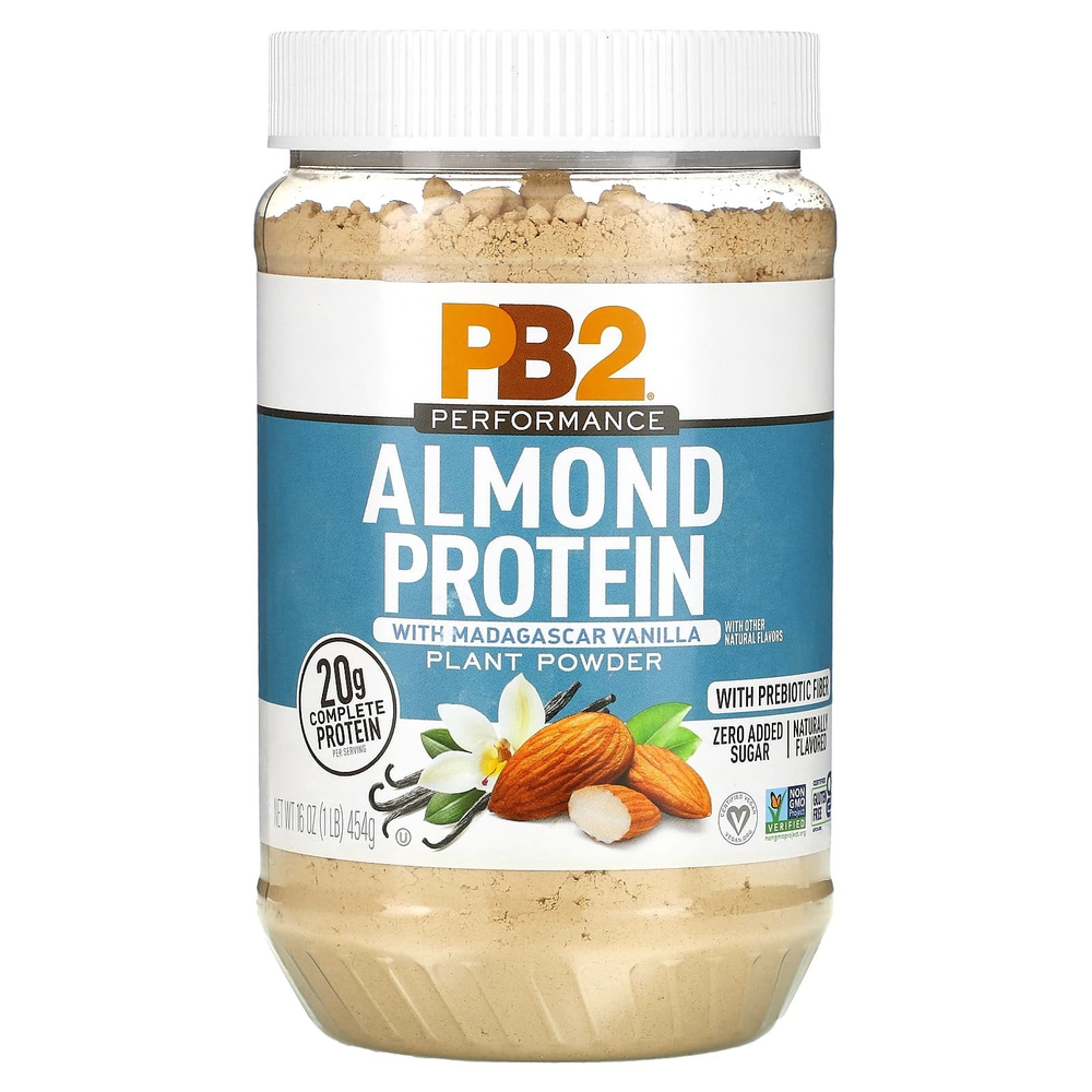 PB2 Foods, миндальный протеин с мадагаскарской ванилью, 454 г (16 унций)