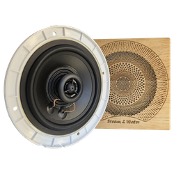 Влагостойкий динамик с декоративной дубовой сеткой SW 525 Wood AMG SQUARE, для бани и сауны