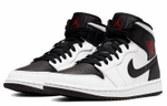 Кроссовки Jordan Air Jordan 1 Mid White Black Red (Женская размерная сетка)
