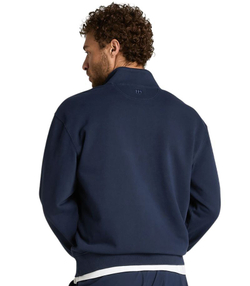 Мужская теннисная кофта Wilson Playstate Half Zip - classic navy