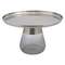 Журнальный столик Dahl Ø70 см, матовый хром/серый