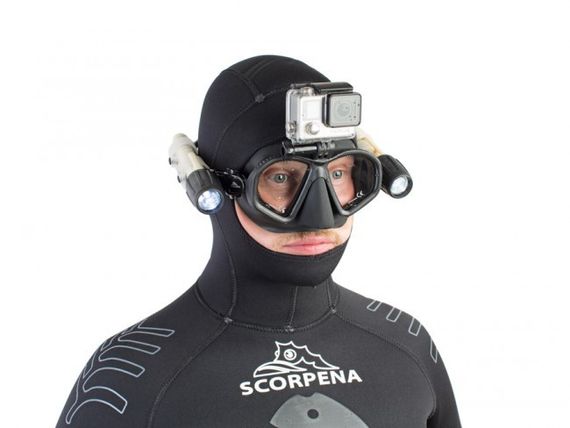 Маска Scorpena M с креплением для видеокамеры