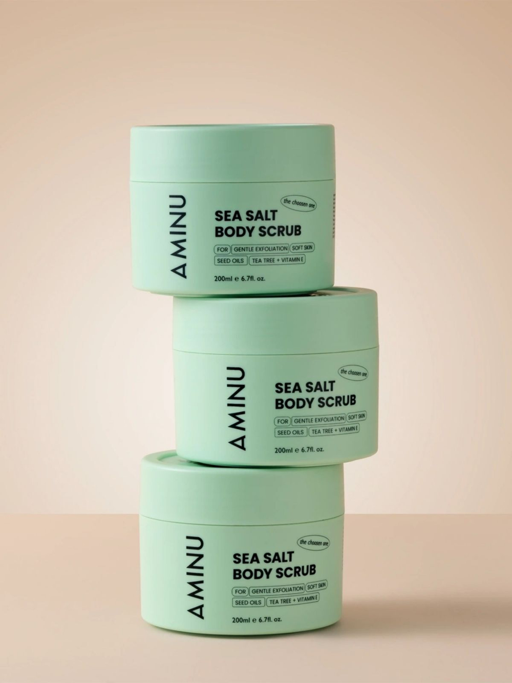 AMINU SEA SALT BODY SCRUB - скраб для тела с морской солью, 200 мл