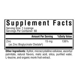 Zinc 60 lozenges Seeking Health