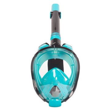 Маска детская полнолицевая Sargan Галактика премиум черная/бирюзовая