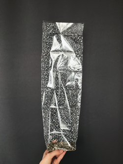 Прозрачный пакет с жестким дном, 7х11х40 см