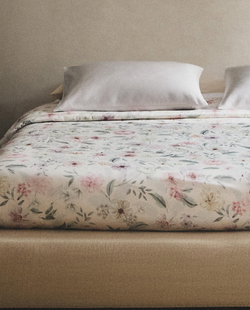 Пододеяльник Zara Home сатин, хлопок 100%, с цветочным принтом, 6166/088